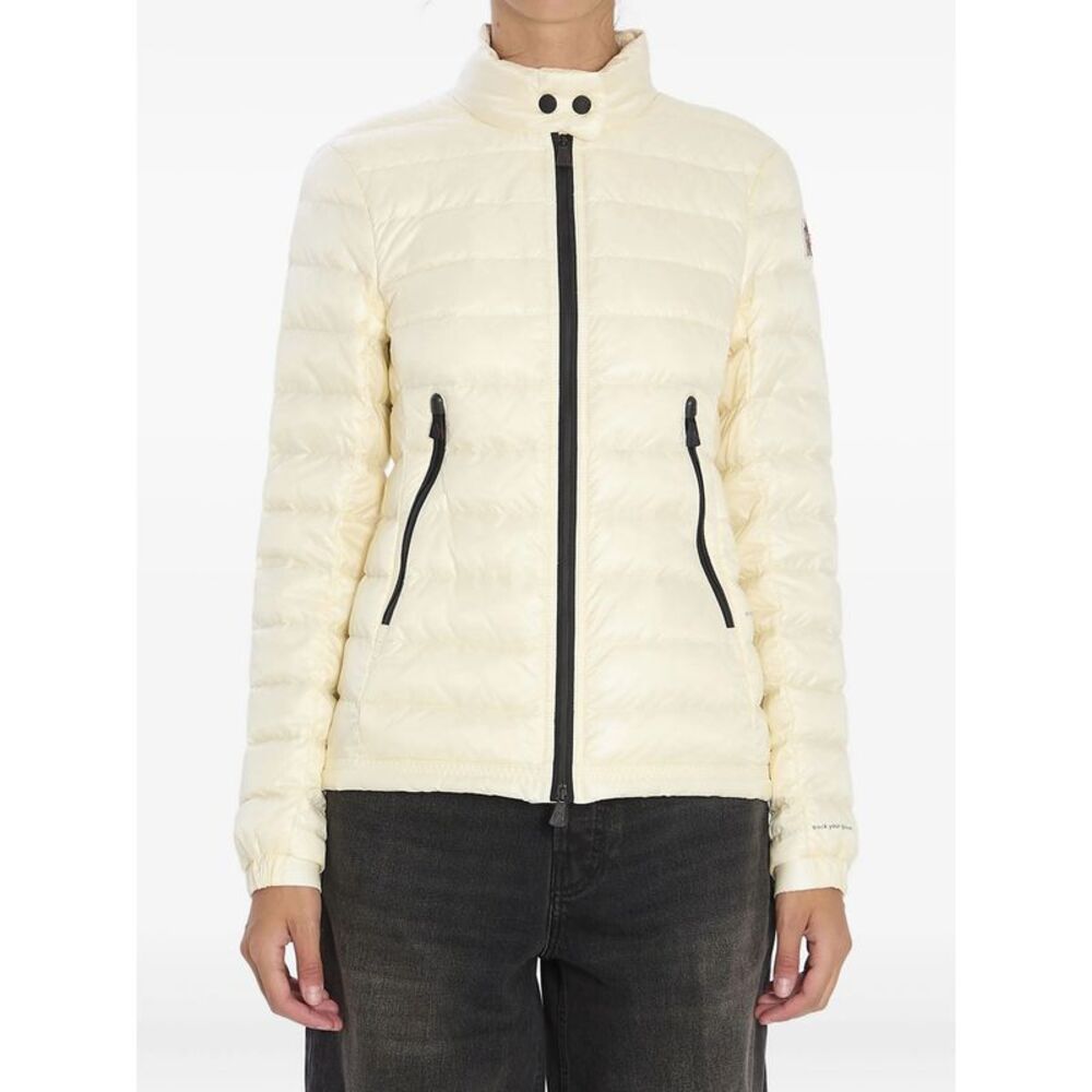 Moncler Grenoble White Coats - Single Breasted Coats Women